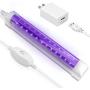 LED Black Light, HouLight 6W LED Tube Black Light for Black Light Bulbs Replacement, Blacklight Poster, UV Art, Bedroom, Black Lights for Halloween and Blacklight Parties