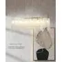 Kitchen Crystal Chandeliers Meniscus Linear Island Lighting G9 12-Lights Fireworks Pendant Lamp K9 Silver Clear Crystal Ceiling Light Fixture for Bedroom Living Dining Room Mall Bar Table Hanging