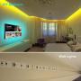 Led Strip Lights, 16.4 ft Bluetooth APP Controller RGB Led Light Strip, 5050 LEDs Music Sync Color Led Strip Lights Kit with Remote and 12V Power Supply for Bedroom, Room, Home Decoration