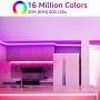 Olafus 65ft Smart RGB LED Strip Lights Kit, Music Synch WiFi Tape Lights with Remote, 24V 20m Strip with 600 LEDs 5050, Dimmable Color Changing Lighting Strips, Compatible with Alexa, Google Assistant