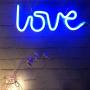 Love Neon Sign for Wall Decor,USB or Battery Decor Light,Neon Light for Bedroom,Decorative LED Sign Neon Lights for Bar,Christmas,Party,Girls Living Room(Blue)