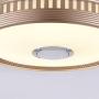 LUOLAX Bluetooth Music Ceiling Fan with Light Modern Champagne Gold Chandelier Invisible Retractable Fan Blades Light Fixture with Remote Control for Indoor Living Room Dining Room Bedroom