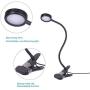 Clip on Light Reading Lights, EYOCEAN Desk Lamps, Eye Protection Kids Desk Lamp with Strong Clamp, Flexible Night Light 3 Modes 9 Dimming Levels(Included AC Adapter) Black