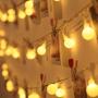 LE Battery Powered LED Globe String Lights Ball Fairy Lights with Remote, 16.4ft 50 LED 8-Mode Twinkle Lights with Timer, Indoor Outdoor Decorative Hanging Lights for Bedroom, Kids Room, Dorm, Camping