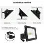 SOUTHLEVY 50W LED Flood Lights, Super Bright 5000lm Outdoor Flood LightsSuper IP66 Waterproof Exterior Security Lights,6000K Daylight White Lighting for Playground Yard Stadium Lawn Ball Park SOUTHLEVY 50W LED Flood Lights, Super Bright 5000lm Outdoor Flood LightsSuper IP66 Waterproof Exterior Security Lights,6000K Daylight White Lighting for Playground Yard Stadium Lawn Ball Park