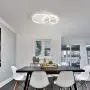 IKK Modern Ceiling Light, Flush Mount LED Lighting Fixture 4000K Natural Light, 3 White Rings Acrylic Shade, Modern Ceiling Lamp 60 Watts for Kids Rooms, Hotel Rooms, Dining Rooms, Living Room, Foyer IKK Modern Ceiling Light, Flush Mount LED Lighting Fixture 4000K Natural Light, 3 White Rings Acrylic Shade, Modern Ceiling Lamp 60 Watts for Kids Rooms, Hotel Rooms, Dining Rooms, Living Room, Foyer