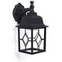 CORAMDEO Outdoor LED Square Wall Sconce Light for Porch, Patio, Deck, Wet Location, Built in LED Gives 100W of Light from 11W of Power, 1000 Lumens, 3K, Durable Cast Aluminum with Black Finish