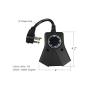 ECOPlugs Outdoor Light Timer Outlet waterproof, Christmas Lights Timer Outlet Switch, Electrical Outlet Timers Programmable Outdoor
