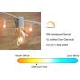 NIOSTA 25 Ft White Wire Outdoor Patio String Lights with 25 Clear G40 Bulbs for Indoor/Outdoor Home Wedding Party Tent Bistro Cafe Deck Pergola
