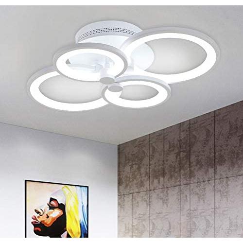 Ganeed Modern Ceiling Light,Metal Acrylic LED Flush Mount Ceiling Light Fixtures,36W LED Chandelier Light Fixture for Living Room Kitchen Bedroom Dinner Room,Cool White 6500K Ganeed Modern Ceiling Light,Metal Acrylic LED Flush Mount Ceiling Light Fixtures,36W LED Chandelier Light Fixture for Living Room Kitchen Bedroom Dinner Room,Cool White 6500K