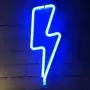 LDGJ Neon Sign Bolt Led Wall Light Battery and USB Operated Lights Blue Lightning Neon Signs Light up for The Home,Kids Room,Bar,Party,Christmas,Wedding