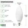 Sunco Lighting 6 Pack B11 LED Candelabra Bulb, Dusk-to-Dawn, 5W=40W, 2700K Soft White, 450 LM, E12 Base, Outdoor Decorative Light for Sconces - UL