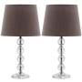 Safavieh Lighting Collection Nola Stacked Crystal Ball 16-inch Table Lamp (Set of 2)