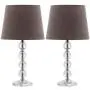 Safavieh Lighting Collection Nola Stacked Crystal Ball 16-inch Table Lamp (Set of 2)