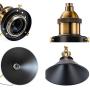 Licperron Dimmable Wall Sconce Plug in, Vintage Antique Style 240 Degree Adjustable Industrial Wall Light with UL Dimmable Switch for Restaurants Bathroom Dining Room Kitchen Bedroom 2 Pack