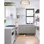 VICNIE Flush Mount Ceiling Light, 15W 1100 Lumens LED Flush Mount Lighting Fixture, Dimmable 3000K Warm White, Brushed Nickel Finish, ETL Listed for Kitchen, Hallway, Bedroom, Laundry VICNIE Flush Mount Ceiling Light, 15W 1100 Lumens LED Flush Mount Lighting Fixture, Dimmable 3000K Warm White, Brushed Nickel Finish, ETL Listed for Kitchen, Hallway, Bedroom, Laundry