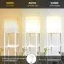 Floor Lamp with Shelves - Shelf Floor Lamps by Real Solid Wood with 2 USB Ports & 1 Power Outlet, Floor Lamps for Bedrooms, Lamps for Living Room (White)