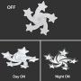 Qcyuui Creative LED Ceiling Light, Flush Mount Lighting Fixtures with Star Shape, 60W Modern Ceiling Lamp Non Dimmable for Living Room Bedroom Kids Room, White/6000K