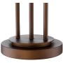 Marlowe Modern Table Lamp Metal Woven Bronze Burlap Drum Shade for Living Room Family Bedroom Bedside Nightstand - Franklin Iron Works