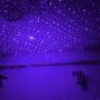 ROLEES Star Decorations Lamp Projector Night Light Adjustable Romantic Galaxy Flexible USB Interior Car Lights, Portable Night for Ceiling, Bedroom, Party and More (Violet Blue)