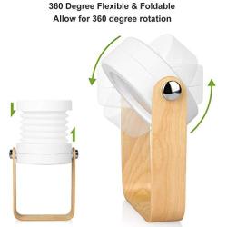 Portable Retractable Lantern Lamp, Touch Control Rechargeable Dimmable Night Light, Decorative Foldable Eye Protection USB Charging Desk Reading Lantern Lights
