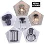 Mini Chandelier Crystal Ceiling Lighting Semi Flush Mount Ceiling Light Fixture Modern Crystal Pendant Light for Kitchen Island Dining Room Bedroom Hallway,E26/E27 Base,Black