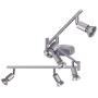 Payton 6-Light Foldable Track Lighting, Matte Silver,59351