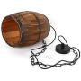 BoTaiDaHong Bar Cafe Lights Wood Wine Barrel Hanging Fixture Ceiling Pendant Lamp Lighting for Island Kitchen,Dining Room,Bedroom,Cafe,Bar,Club