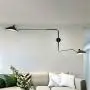 SUSUO Swing Wall Sconce 2-Light Black Wall Adjustable Lamp Indoor Wall Lighting Fixtures for Bathroom Bedside Garage Porch Cafe Club (2-Lights, Upgraded Version)
