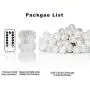 YOZATIA Globe String Lights Battery Operated Warm White Waterproof, 32.8ft 80 LED Crystal Ball String Lights 8 Modes with Remote Control, Perfect for Indoor, Outdoor, Bedroom, Party, Christmas YOZATIA Globe String Lights Battery Operated Warm White Waterproof, 32.8ft 80 LED Crystal Ball String Lights 8 Modes with Remote Control, Perfect for Indoor, Outdoor, Bedroom, Party, Christmas