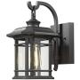 Eapudun Outdoor Wall Mount Light | Modern Exterior Porch Lantern Light Fixture, Matte Black Die-cast Aluminum Finish with Clear Glass, WLA1300-MBK