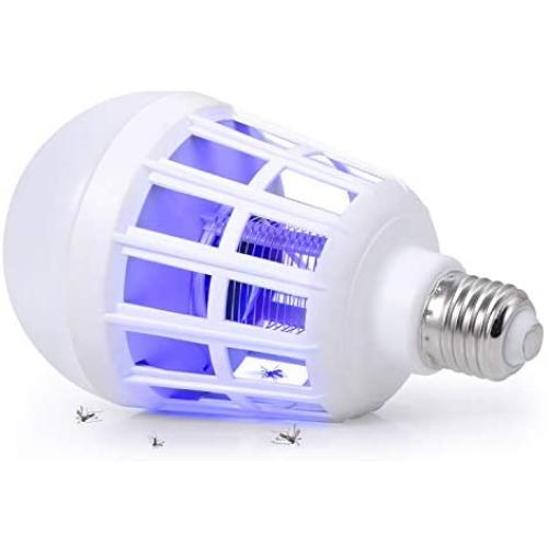 SUNNEST Bug Zapper, 2 in 1 Mosquito Killer Lamp Bug Zappers Light Bulb, Electronic Insect & Fly Killer for Home Kitchen Indoor Outdoor Patio Backyard - 110V E26/E27 SUNNEST Bug Zapper, 2 in 1 Mosquito Killer Lamp Bug Zappers Light Bulb, Electronic Insect & Fly Killer for Home Kitchen Indoor Outdoor Patio Backyard - 110V E26/E27