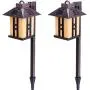 GIGALUMI Solar Powered Path Lights, Solar Garden Lights Outdoor, Landscape Lighting for Lawn/Patio/Yard/Pathway/Walkway/Driveway (2 Pack)…