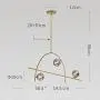 Glass Globe Sputnik Chandelier Modern 3 Light Molecule Pendant Lighting,G9 Mid Century Brass Finish Ceiling Lamp for Dining Room Hallway Glass Globe Sputnik Chandelier Modern 3 Light Molecule Pendant Lighting,G9 Mid Century Brass Finish Ceiling Lamp for Dining Room Hallway