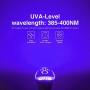 Onforu LED Black Lights Bulb, 7W A19 E26 Bulb, 385-400nm, Glow in The Dark for Blacklight Party, Body Paint, Fluorescent Poster, Neon Glow ( 2 Pack )
