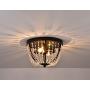 Berliget Small Black Bedroom Flush Mount Chandelier， Glam Elegent Industrial Crystal Ceiling Light Fixture for Hallway Closet Entryway Living Room 12 Inch