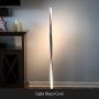 Brightech Helix - Modern LED Floor Lamp for Living Room Bright Lighting - Get Compliments: Unique, 48'' Tall Light for Bedrooms, Offices - Dimmable, Contemporary Indoor Pole Lamp - Black