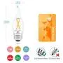AIELIT CA10 E26 LED Candelabra Bulb 25 Watt Equivalent, Dimmable (0 - 100%), Warm White 2700K, 2W Vintage Filament Candle Light Bulbs for Hallway Entryway Porch Chandelier Pendant Lights, 4-Pack