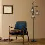 Stepeak Dimmable Cage Floor Lamp, Farmhouse Diamond Shape 3-Light Vintage Sofa Standing Lighting for Office Living Room Bedroom, 64 Inches,