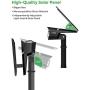 LITOM 30 LEDs Outdoor Solar Landscape Spotlights PRO IP67 Waterproof Wireless Solar Powered Landscaping Wall Light for Yard Garden Driveway Porch Walkway Pool Patio Cold & Warm White Adjustable 2 Pack