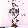 Tiffany Lamps White Stained Glass Crystal Style Table Desk Reading Light Style Shade W8H20 Inch WERFACTORY Lamps Parent Friend Lover Living Room Bedroom Bookcase Dresser Coffee Bar Gifts