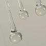 LAKIQ Modern Crystal Chandelier Light Gold Metal Twig Hanging Pendant Lighting Fixture Teardrop-Shaped Modern Linear Crystal Chandelier Elegant Style for Dining Table Living Room Kitchen (4 Lights)