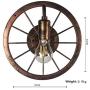 Water Pipe Wall Sconce, SUN RUN Metal Vintage Round Turntable Style Industrial Wall Light Fixture with Retro Style for Bar, Kitchen, Living Room, Bedroom,E26 Socket Lamp Water Pipe Wall Sconce, SUN RUN Metal Vintage Round Turntable Style Industrial Wall Light Fixture with Retro Style for Bar, Kitchen, Living Room, Bedroom,E26 Socket Lamp