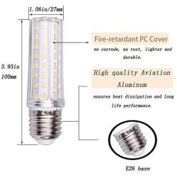 E26 Led Bulb, 10W E26 Corn Bulbs 100W Equivalent, 1000lm 3000K LED Corn Light, Decorative Candle, Non-Dimmable LED Lamp for Kitchens, Dining Rooms (Warm White) …