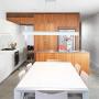LED Linear Pendant Light Flush Mount Tube Modern Chandeliers for Office Dining Room Kitchen Table, 6000k, White