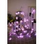 Joyathome Flower String Lights,Pink Cherry Blossom Fairy String Lights 19ft 40 LEDs Wire USB Powered Fun Room Lights for Spring, Nursery, Wedding, Dorm, Girls Bedroom, Baby Carriage Decoration