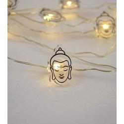 LED Wire Lights, LED String Lights, Battery Operated String Lights with 36 Buddha Head Shaped Warm LEDs for Party, Bedroom, Kitchen, Patio, Deck and more, 12 Feet Long