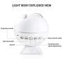 Star Projector,Galaxy Projector for Bedroom,Night Light with Moon & Clouds LED Light Projecting with 6 Projection Mode&10 Clouds Color,Adjustable Brightness Galaxy Light for Baby Kids/Party/Wedding