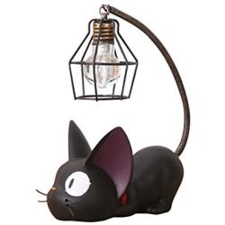 Resin Cat Design lamp Creative Night Light Table Bedside Lamps for Reading (Iron Wire Lampshade)