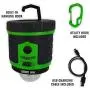 Tough Light USB Rechargeable LED Lantern - Hanging Tent Lamp for Camping, Outdoors, Hurricane or Power Outage - 400 Hours of Light from One Charge! Candle Feature - 1,000 Lumens - 2 Year Warranty